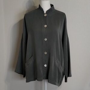 Bryn Walker Danuta Button Down Jacket Medium Relaxed Oversized Utility Baggy